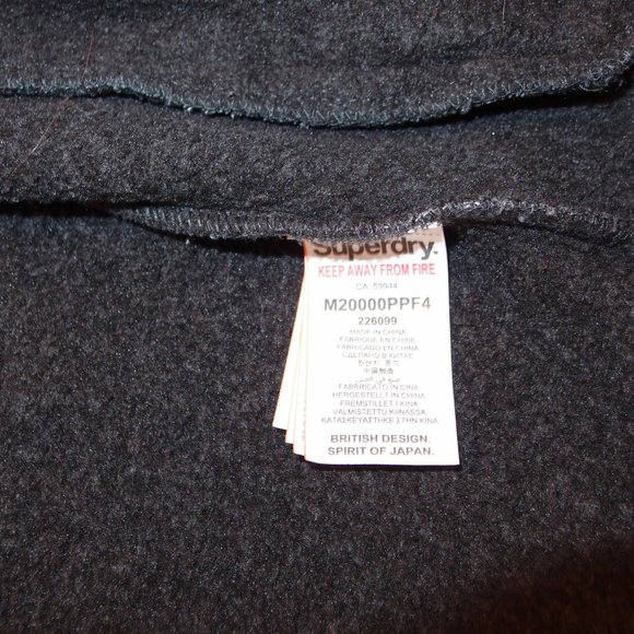 SUPERDRY STORM GRANITE HOODIE JACKET-MED - Picture 8 of 11